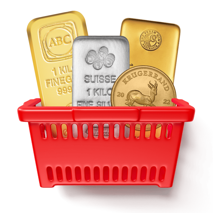 empty bullion shopping cart