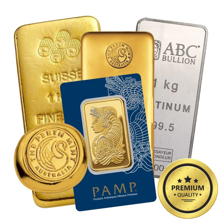 a range of gold bullion available to buy now