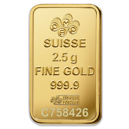 2.5g 999 Gold Bar