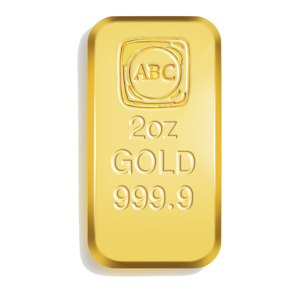 2oz 999 Gold Bar