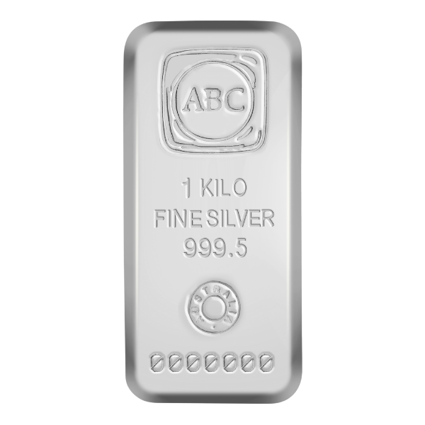 1kg ABC Cast Silver Bar
